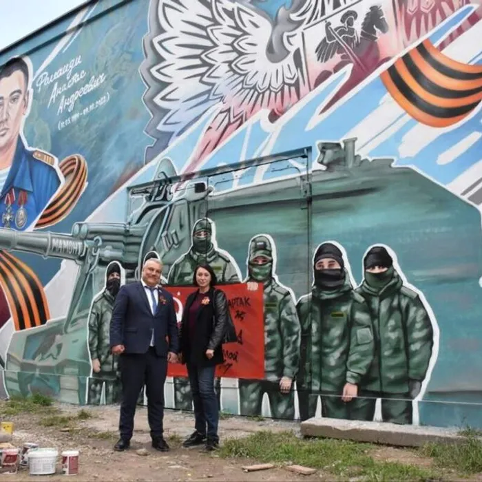 В Анапе торжественно открыли мурал, посвящённый памяти погибших бойцов Специальной военной операции